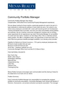 Community Manager Position